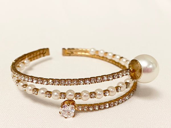 Gold wrap around bracelet - The Persnickety Bride