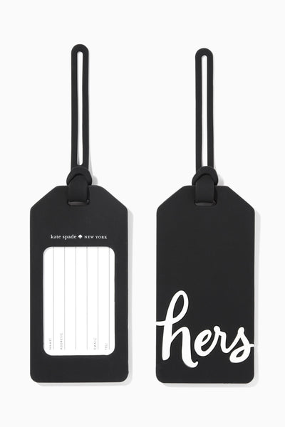 His and hers 2024 luggage tags