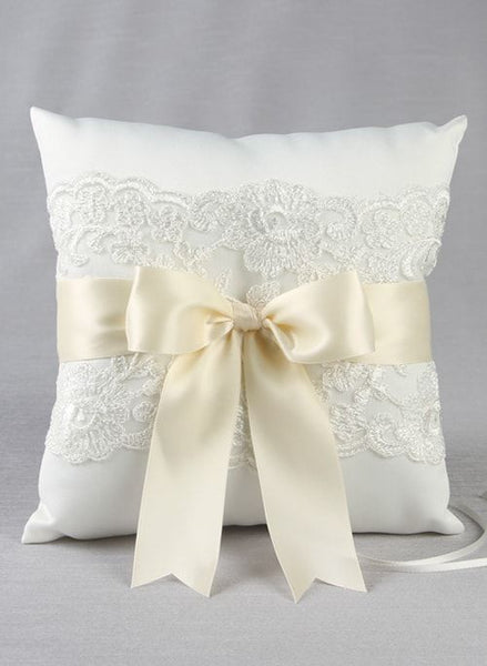 Lace ring bearer pillow store