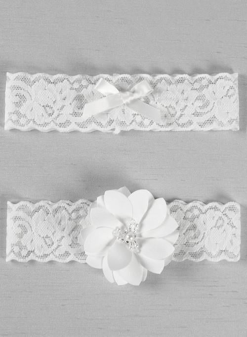 Chantilly Lace Garter Set  The Persnickety Bride