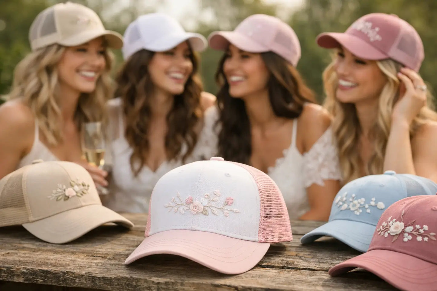 Embroidered Bridesmaid Trucker Hats for Every Party