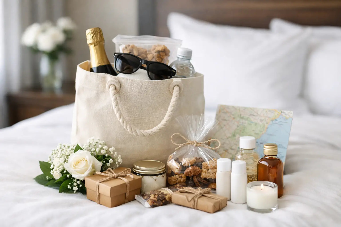 What Goes in Welcome Bags for Wedding Guests?