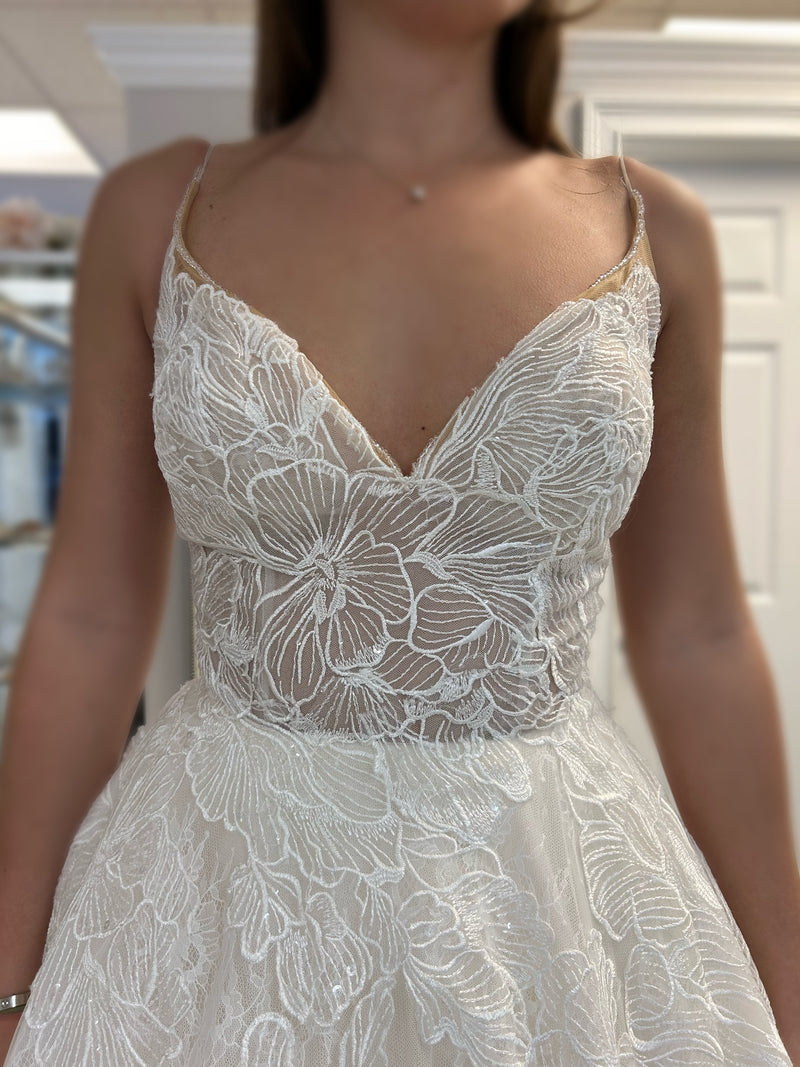 Calla Blanche 18114 Wedding Dress Sample