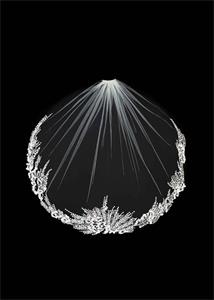 Calla Blanche Seafoam Veil V2112F - The Persnickety Bride