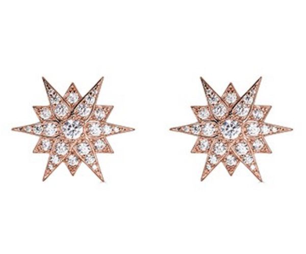 Disco Rose Gold Star Earrings- TLE3089