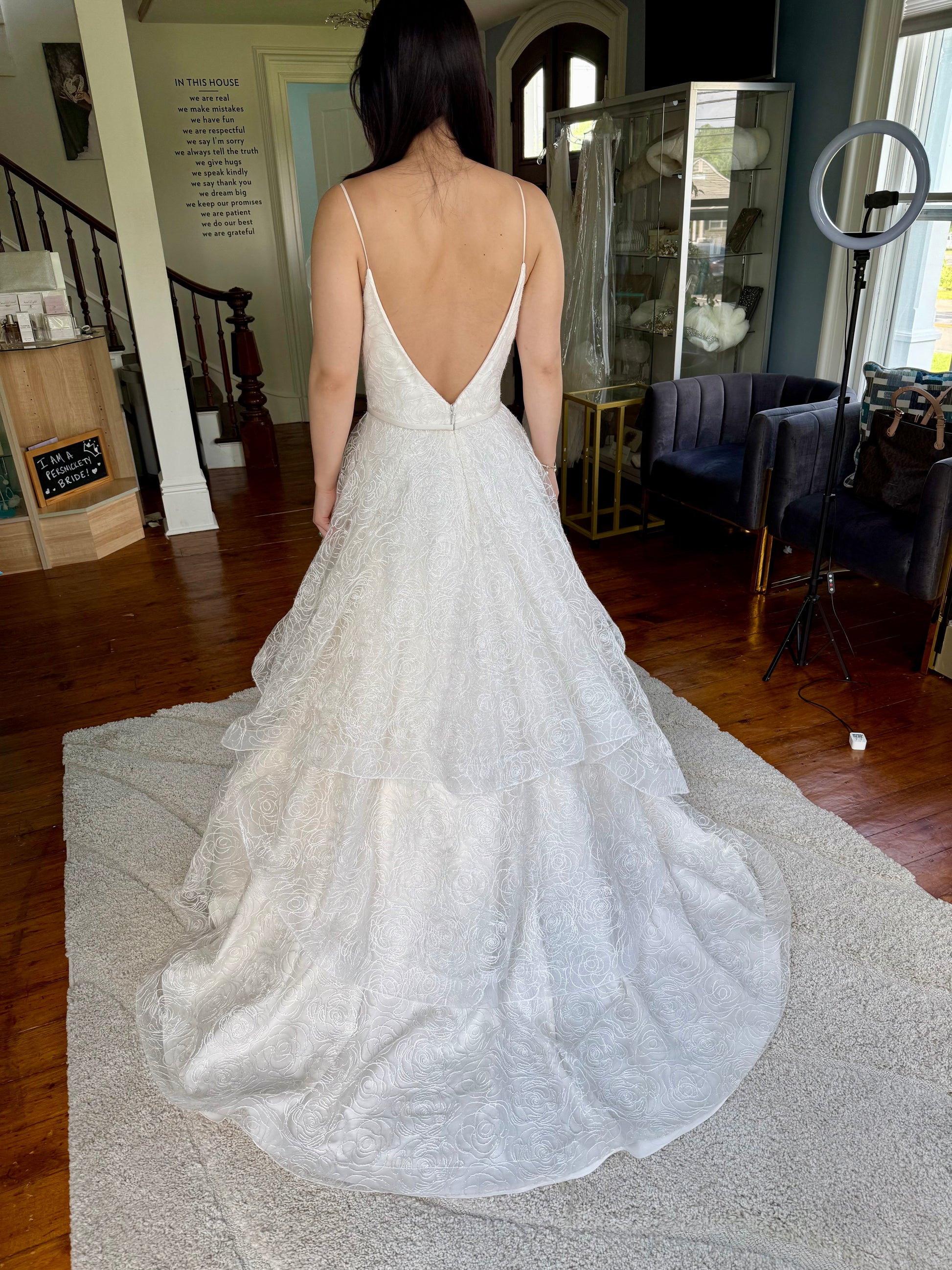 Paloma Blanca 4858 Wedding Dress Sample