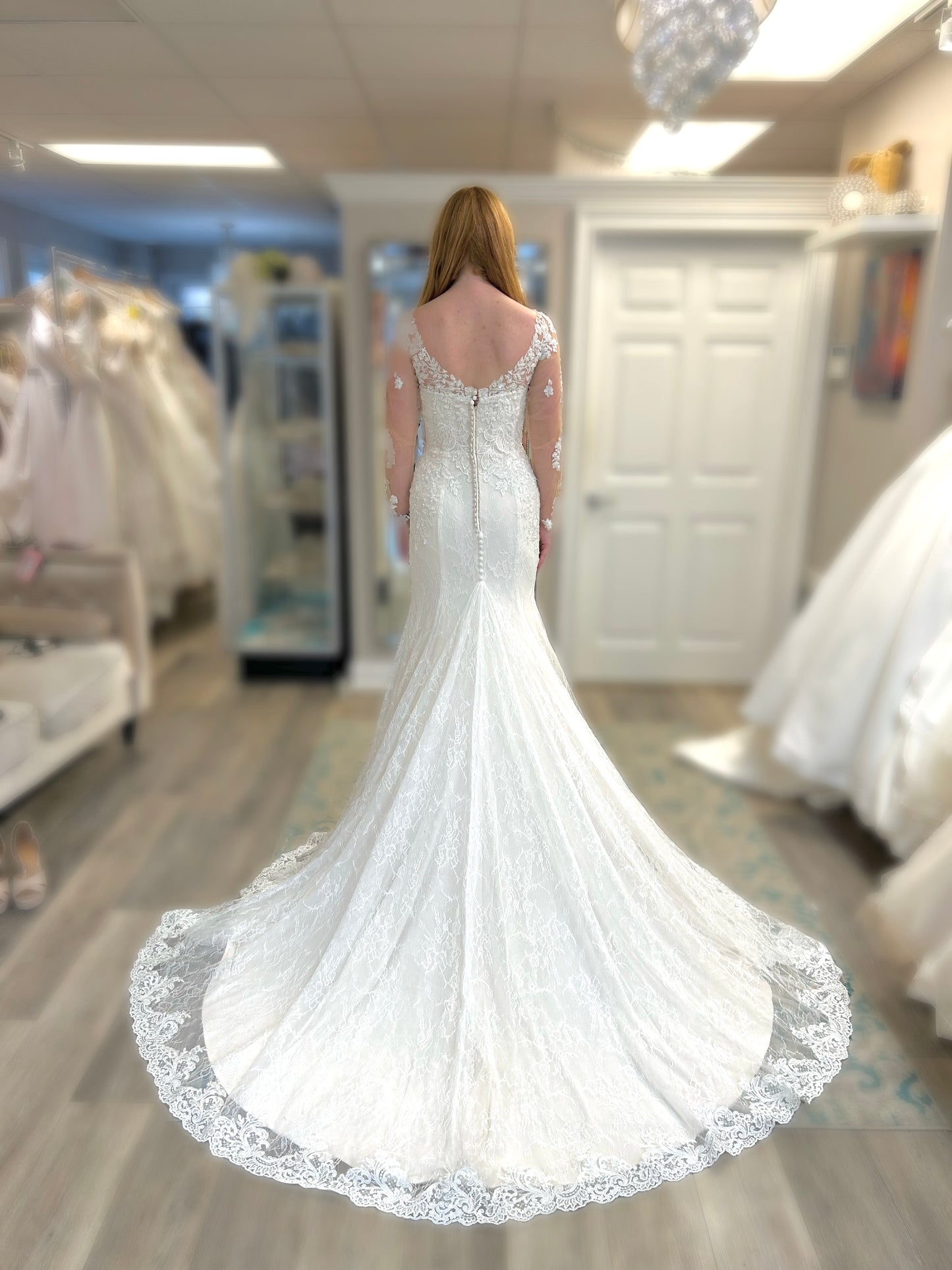 lillian west long sleeve wedding dress Lillian West New Wedding Dress Save 20%