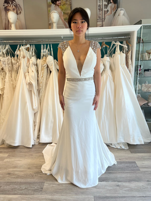 Calla Blanche 18112 Wedding Dress Sample