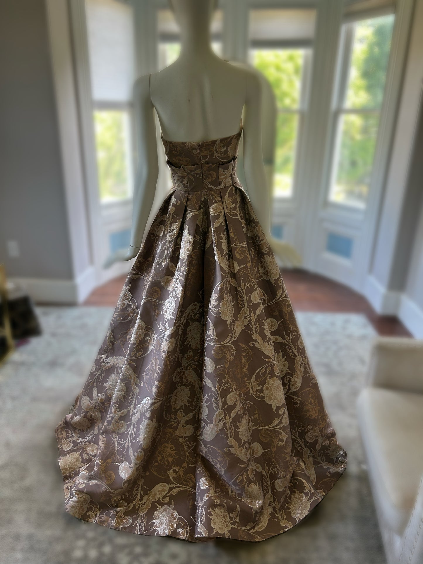 terani couture gold dress Terani 252E5531 Dress 6 / Gold