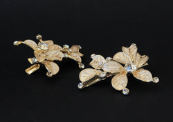 Blush & Gold Hair Clip Set - The Persnickety Bride
