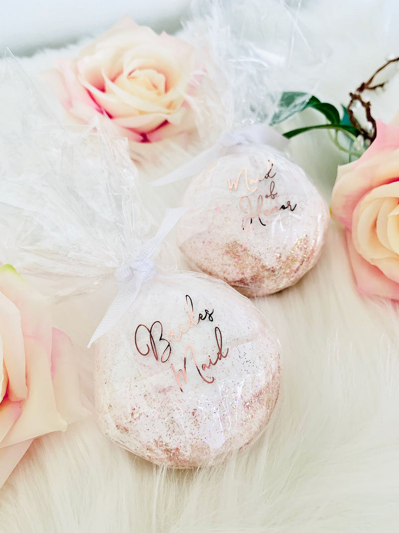 Bridal Party Proposal Bath Bombs - The Persnickety Bride