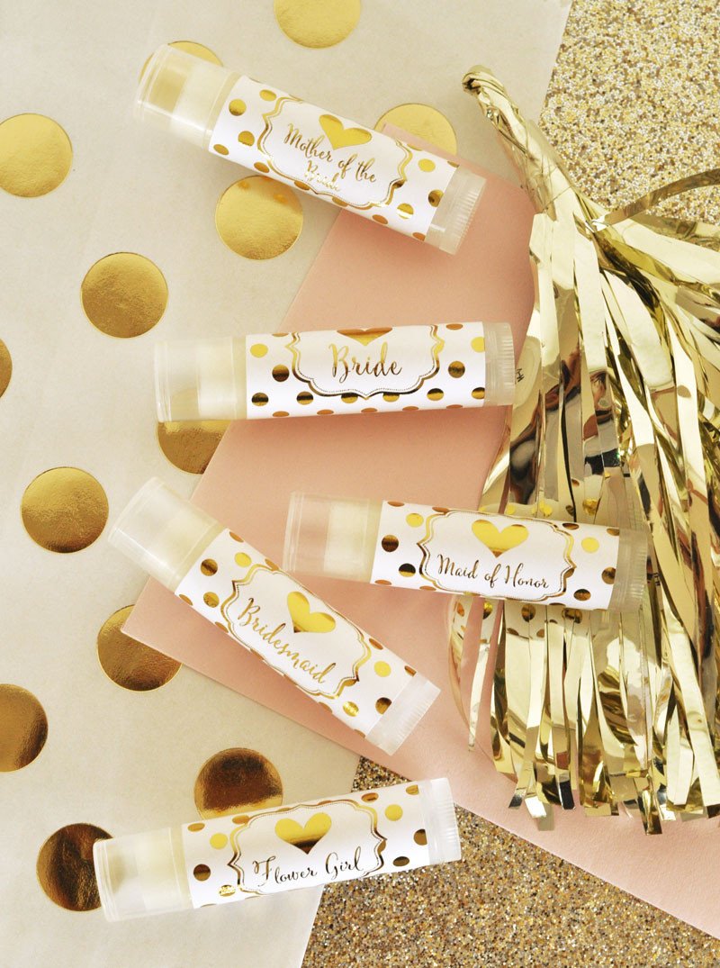Bridal Party Lip Balm (set of 12) - The Persnickety Bride