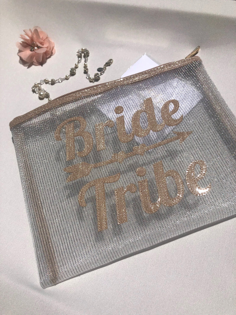 Bride Tribe & Arrow Mesh Bag - The Persnickety Bride