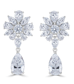 Duchess Floral Earrings - The Persnickety Bride