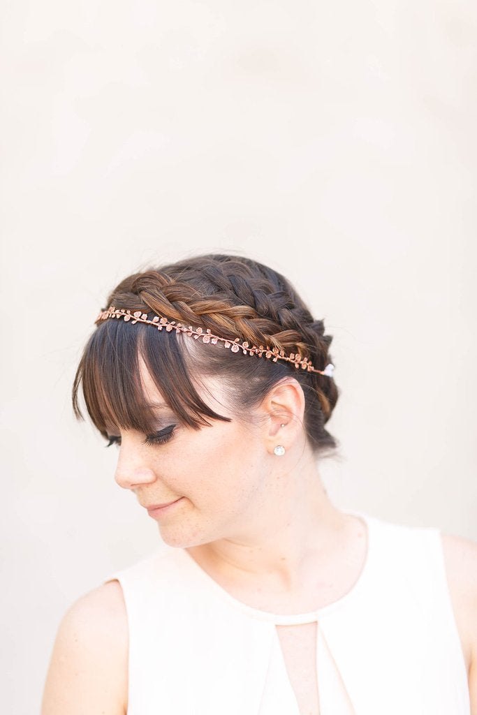 Delicate Metal Rose Hair Vine - The Persnickety Bride