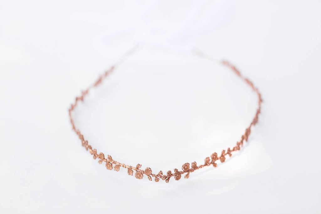Delicate Metal Rose Hair Vine - The Persnickety Bride
