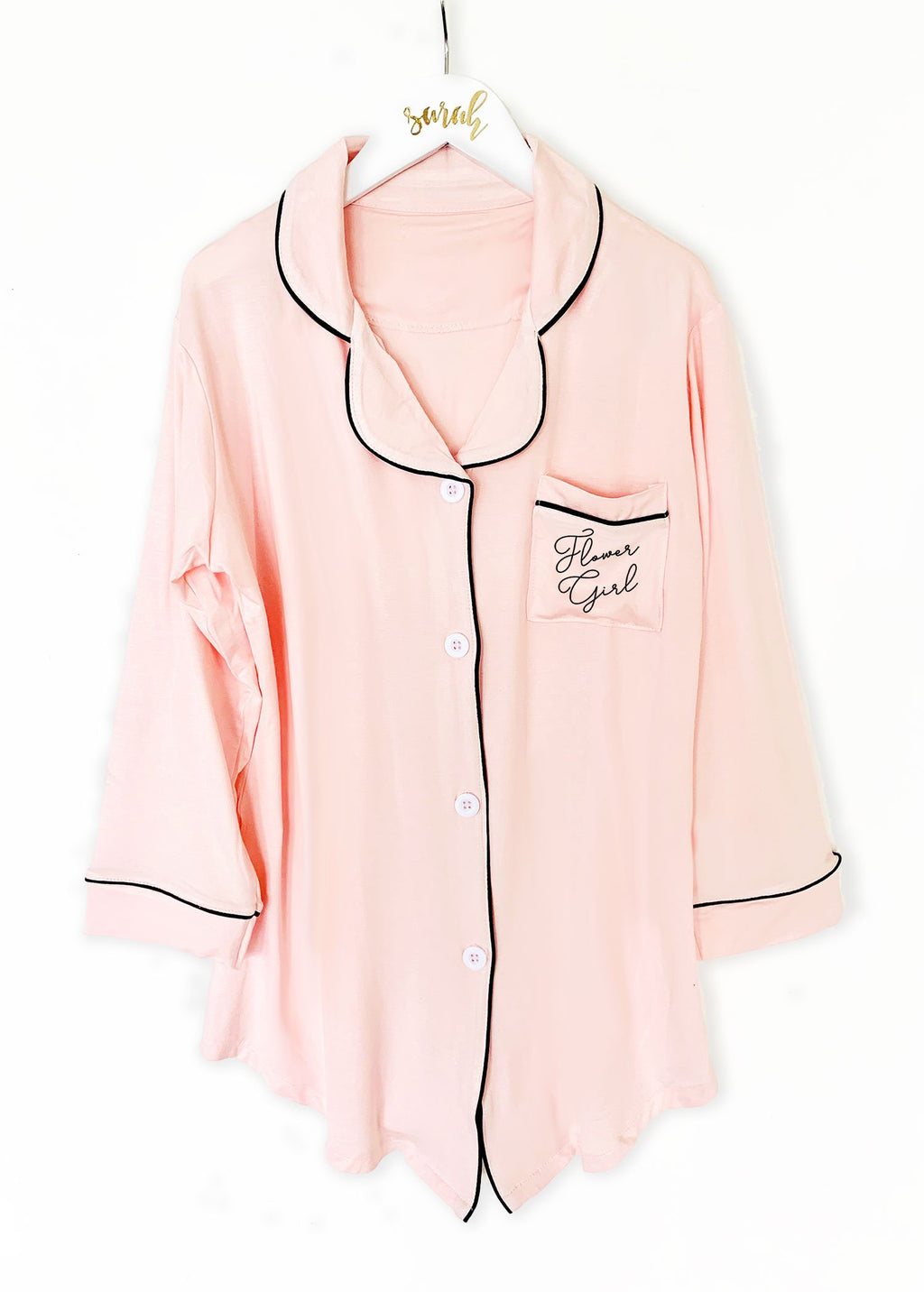 Flower Girl Sleep Shirt - The Persnickety Bride