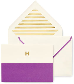 Kate Spade New York Dipped Initial Foldover Notes - The Persnickety Bride