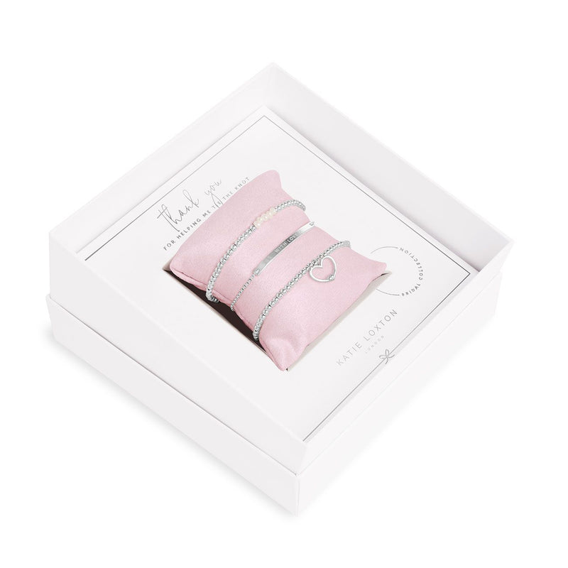 Katie Loxton OCCASION GIFT BOX TIE THE KNOT BRACELETS - The Persnickety Bride