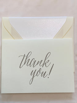 Elegant Garden: Thank You Folded Notes - The Persnickety Bride