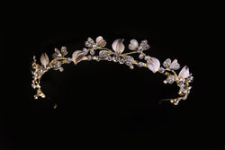 Light Rose Gold Boho Headpiece - The Persnickety Bride