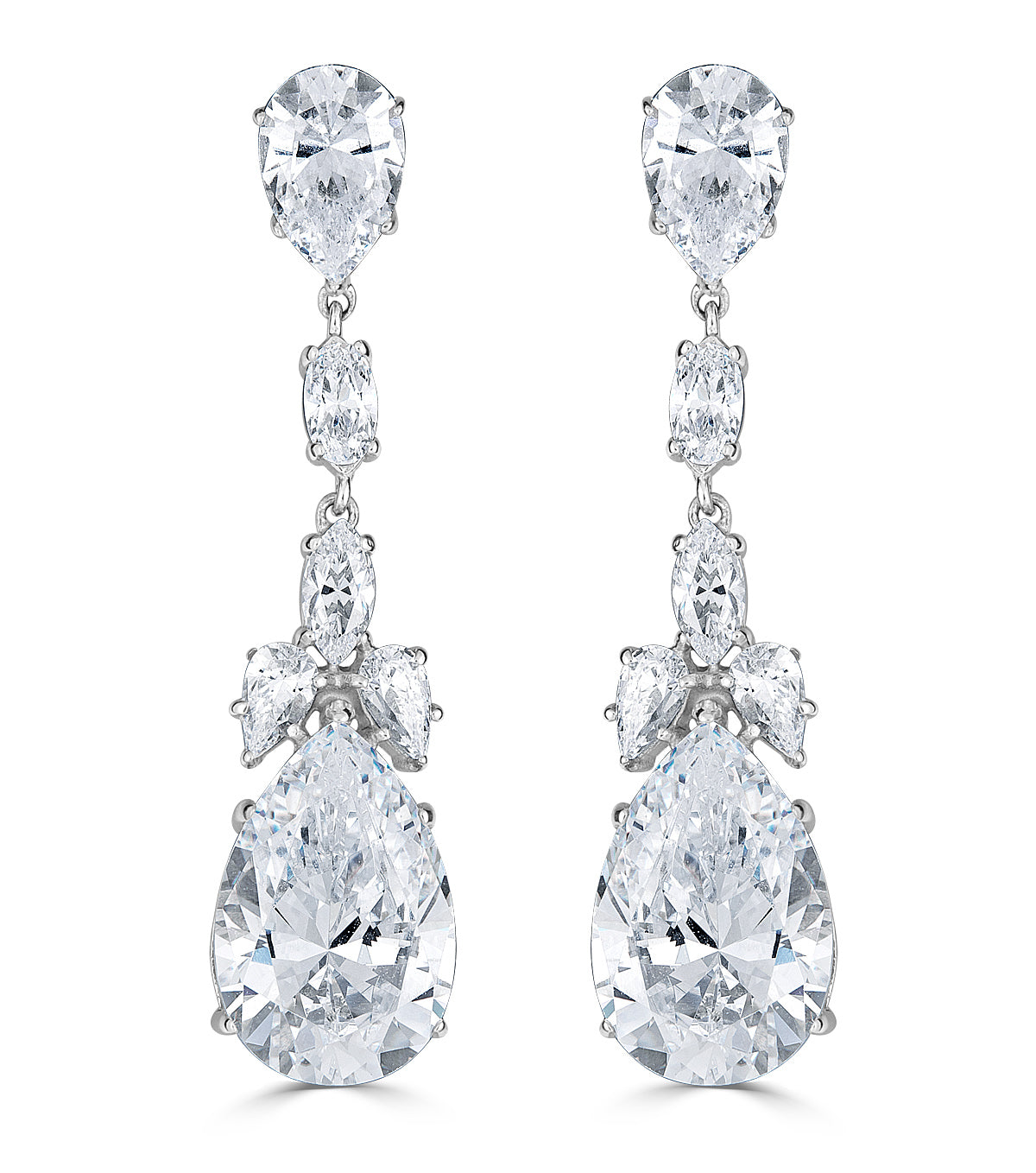 Liz Long Drop Earrings - The Persnickety Bride