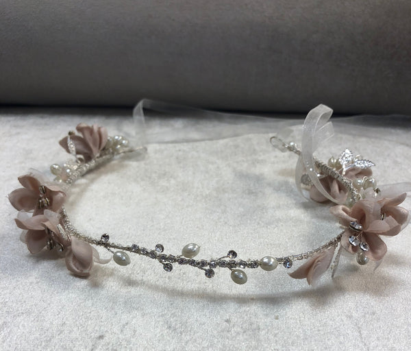 Flexible Faux Floral Headband - The Persnickety Bride