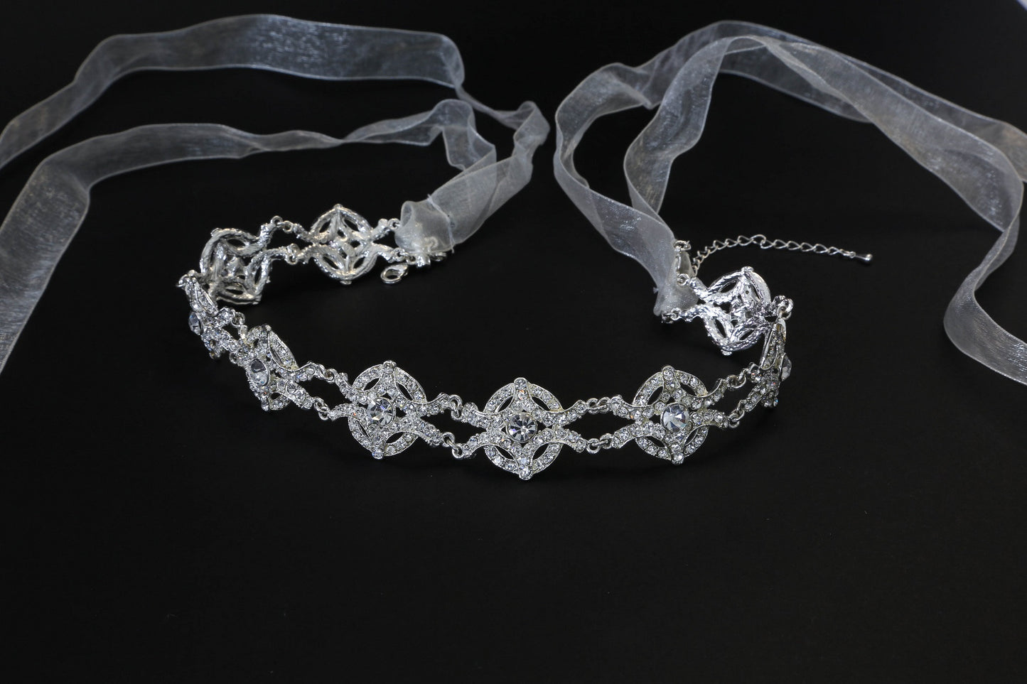 Stunning Crystal Rhinestone Headband - The Persnickety Bride