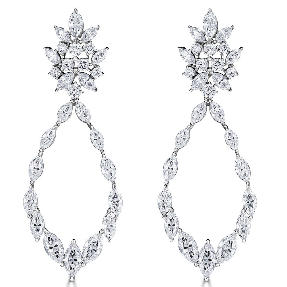 Marquise Statement Earrings - The Persnickety Bride