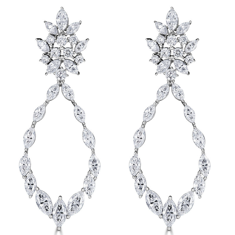 Marquise Statement Earrings - The Persnickety Bride