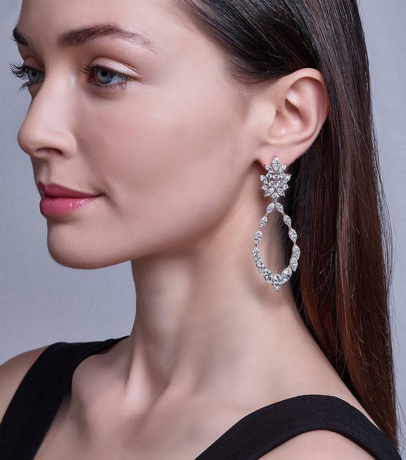 Marquise Statement Earrings