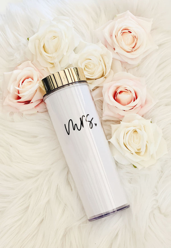 Mrs. Heart Tall Tumbler - The Persnickety Bride