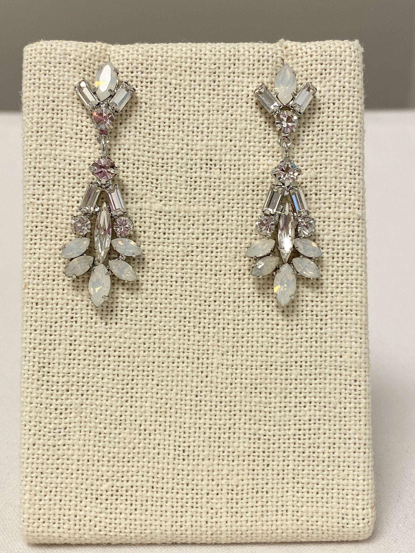 Opal long earrings - The Persnickety Bride