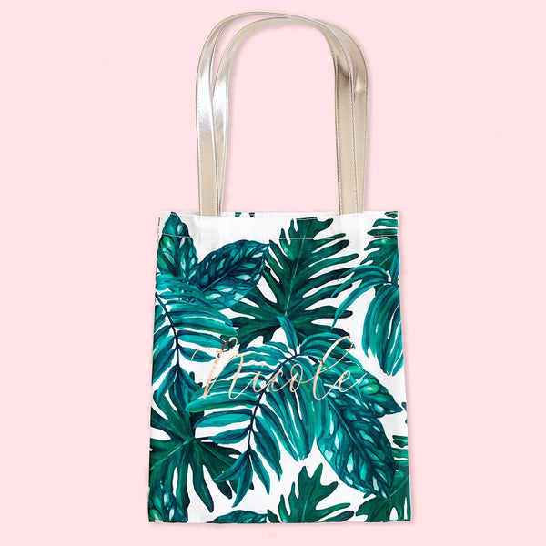 Palm Leaf Tote - The Persnickety Bride