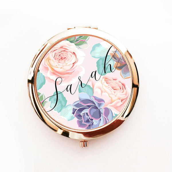 Personalized Succulent Compacts - The Persnickety Bride