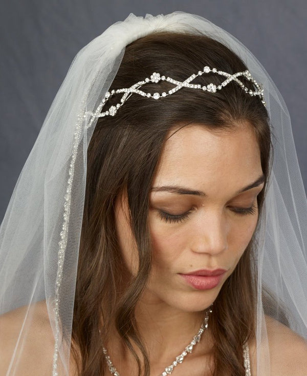 Rhinestone Weave Crystal Headband - The Persnickety Bride