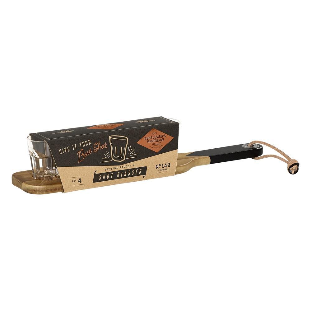 Serving Paddle & Shot Glasses - The Persnickety Bride