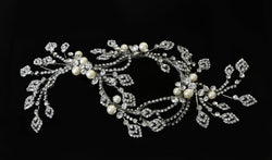 Swarovski Crystal and Pearl Burst Hairclip - The Persnickety Bride