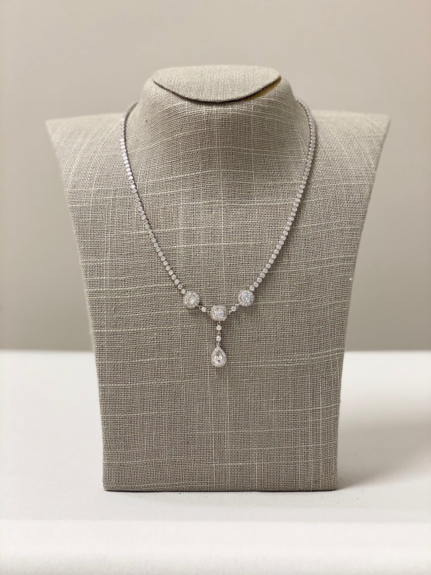 Triple Crystal Necklace - The Persnickety Bride