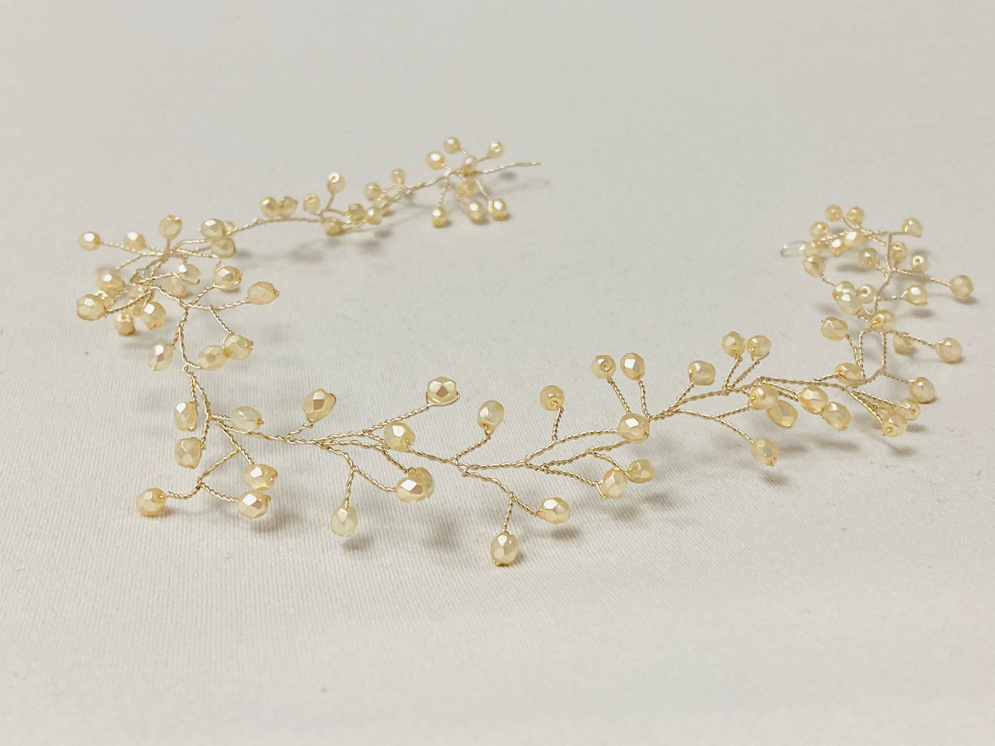 Vining for Crystals Headpiece - The Persnickety Bride