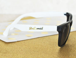 White Bridal Party Sunglasses (set of 6) - The Persnickety Bride