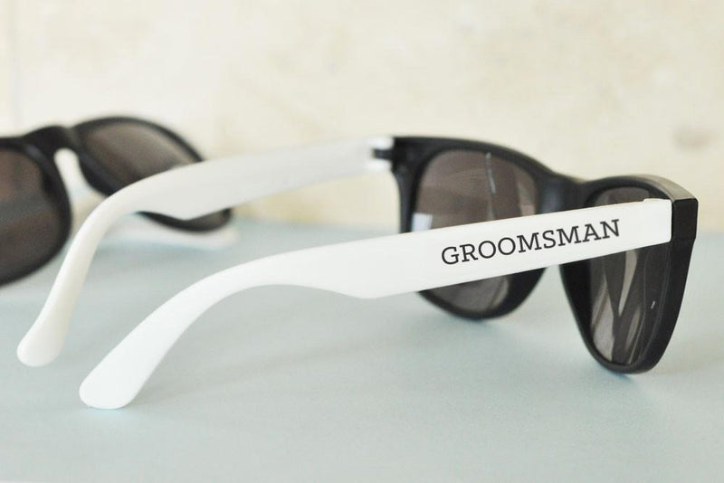 White Groom and Groomsman Sunglasses (Set of 6) - The Persnickety Bride