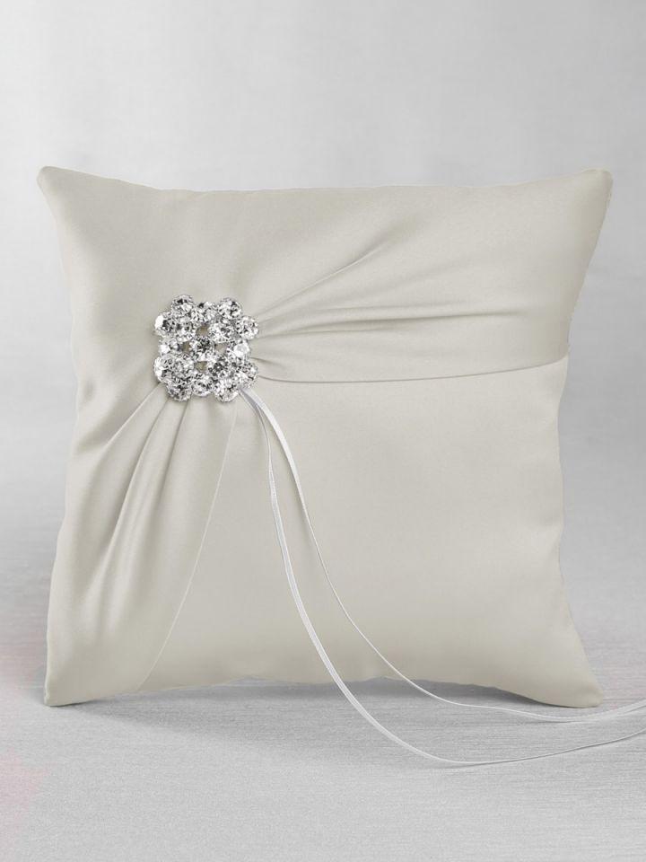 Garbo in Satin Ring Pillow - The Persnickety Bride