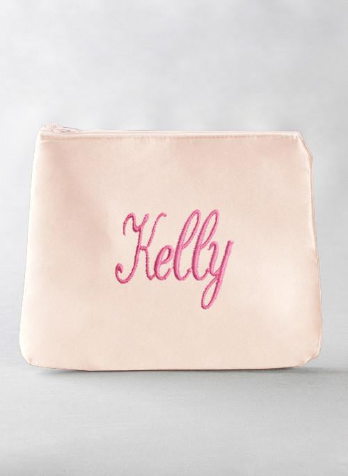 Embroidered Cosmetic Bag - The Persnickety Bride