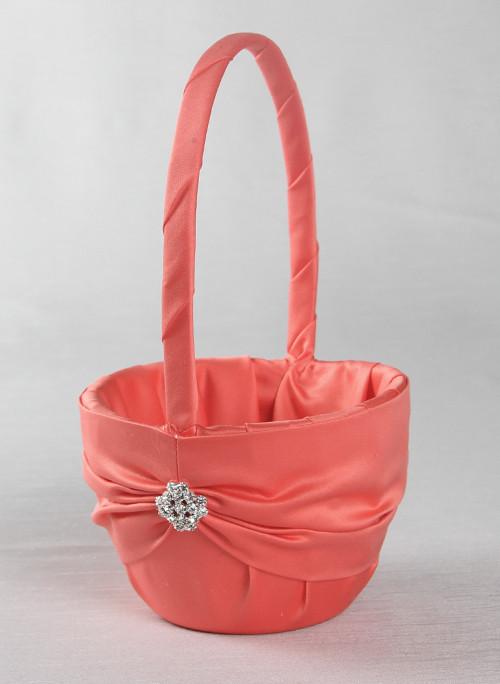 Garbo in Satin Flower Basket - The Persnickety Bride
