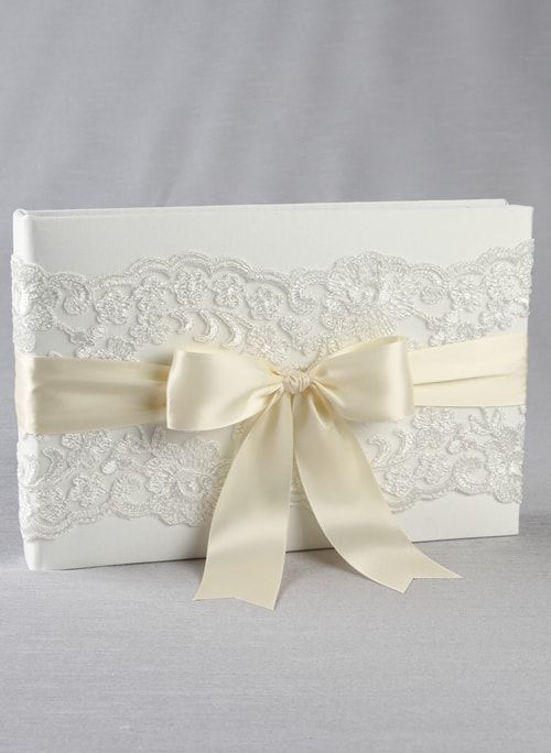 Chantilly Lace Guest Book - The Persnickety Bride