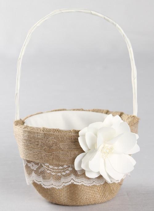 Rustic Garden Flower Basket - The Persnickety Bride