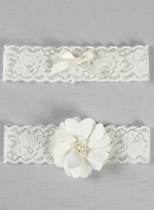 Rustic Garden Garter Set - The Persnickety Bride