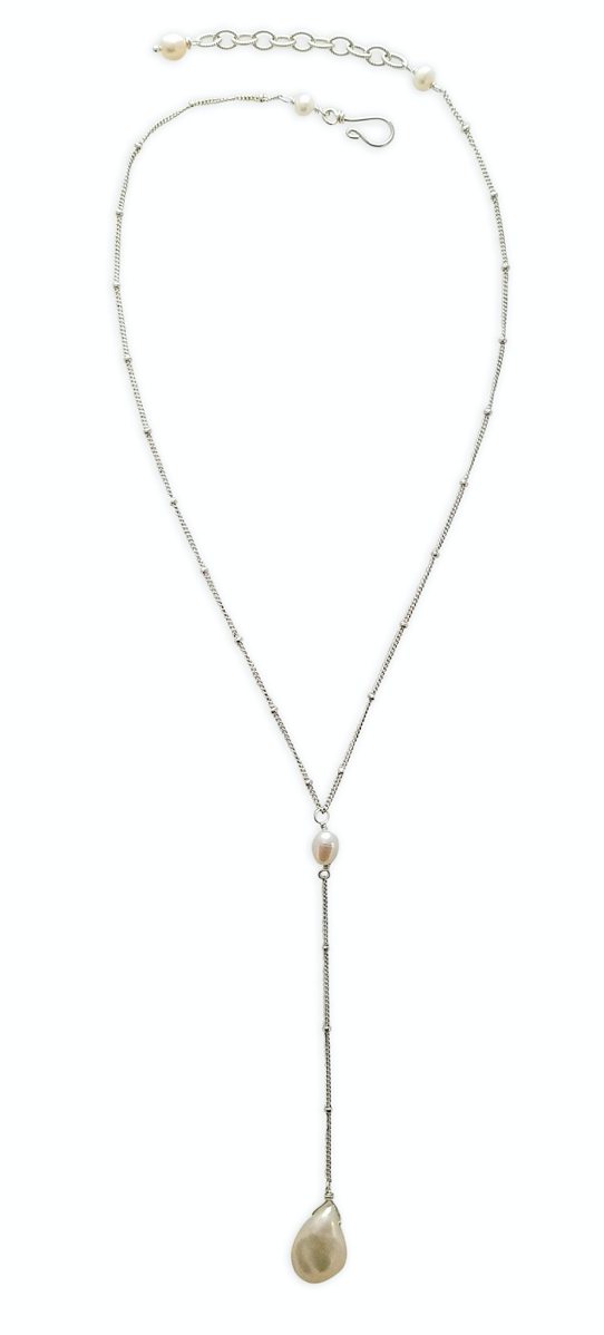 Jasmine Pearl Drop Necklace