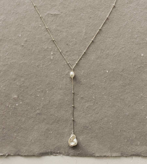 Jasmine Pearl Drop Necklace